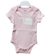 Wholesale - 3-6 month Pink Onesie, Oklahoma C/P 48, UPC: 885114634125
